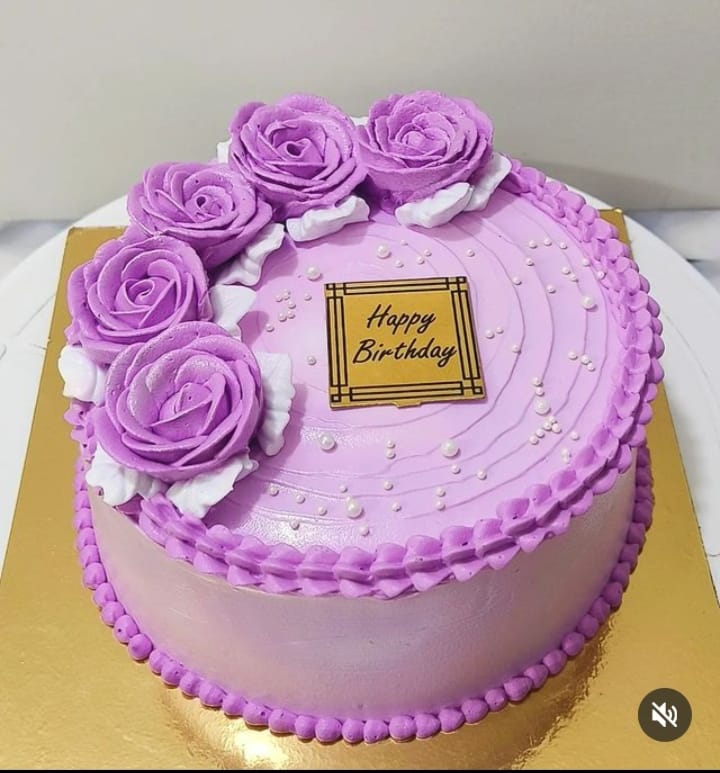 Purple Rose Cake